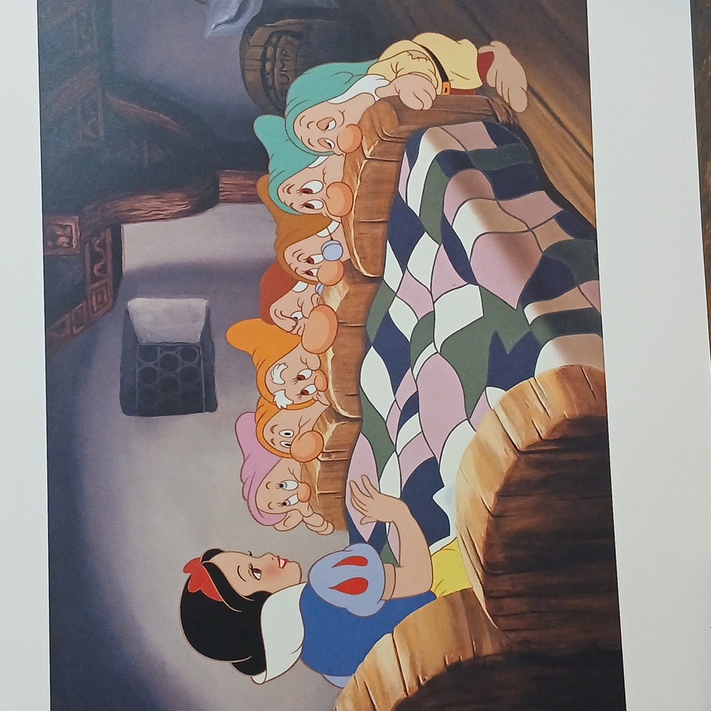 Official Disnet Snow White and the Seven Dwarfs Art Print Lithograph - Picture 4 of 6